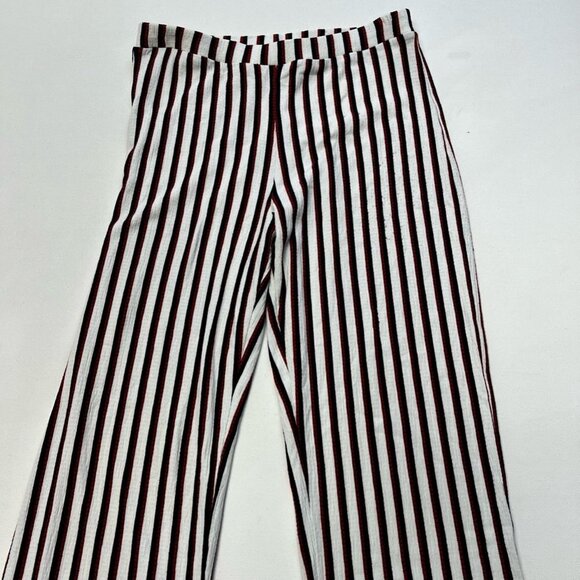 Lefties Womens Pants Navy Red Stripe Mid Rise Elastic Waist Stretch Small - Picture 6 of 11
